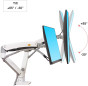 iShopping - NB North Bayou Heavy Duty Dual LED Gas Spring Arm Desktop Mount (NB-F195A)