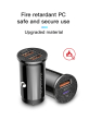 iShopping - KUULAA 42W Dual Ports PD + QC USB Fast Charging Car Charger Black