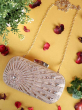 iShopping - Rangoon Beads Fancy Clutch For Women Golden
