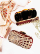 iShopping - Rangoon Beads Fancy Clutch For Women Mehroon