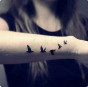 iShopping - M-Mart Fly Birds Temporary Tattoo Sticker