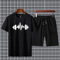 iShopping - Fashion Flies Printed Track Suit Cotton O Neck Half Sleeves For Men