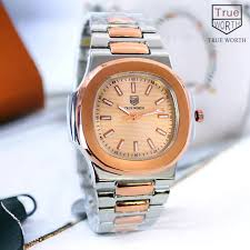 iShopping - Genshirts True Worth Butterfly Lock Quartz Watch For Men - Two tone