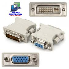 iShopping - Muzamil Store Dvi To Vga 24+5 Connector - White