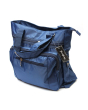 iShopping - Shopya Multi Pocket Polyester Tote Shoulder Bag For Women Blue