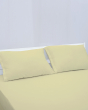 iShopping - Rainbow Linen Bed Sheet Set Twin Size Tan (Pack Of 3)