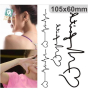 iShopping - M-Mart Electrocardiogram Love Temporary Tattoo Sticker