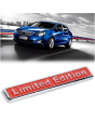 iShopping - M.Mart 3D Limited Edition Metal Chrome Car Sticker Red