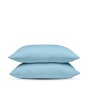 iShopping - Rainbow Linen Bed Sheet Set King Size Light Blue (Pack Of 3)