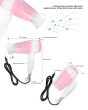 iShopping - Kemei 3 In 1 Hair Dryer Pink (KM-3088)