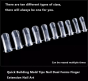 iShopping - 5pcs/Set Poly Gel Nail Polish Kit For Nail Extensions  - Clear Coffee
