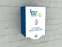 iShopping - Limelite Care Wall Mount Automatic Sanitizer Dispenser With Cover Box