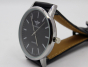 iShopping - SK-Enterprises Leather Analog Stainless Steel Watch For Men Black