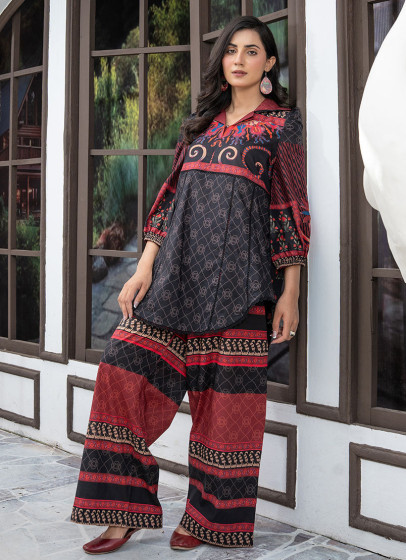 iShopping - Ahlam Midnight Bloom Printed Lawn Suit 2-Piece