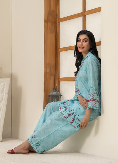 iShopping - Ahlam Mint Green Fresh Look Printed Lawn Kurta 1-piece