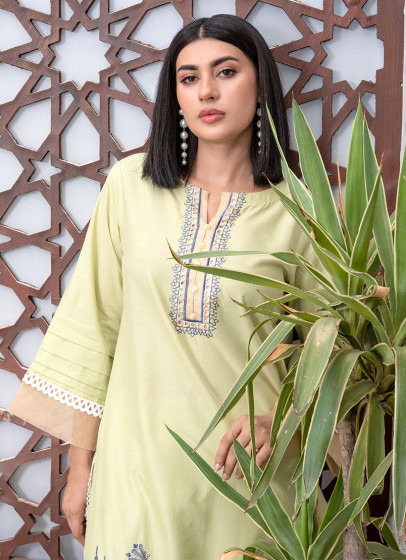 iShopping - Ahlam Mint Lotus Cotton Suit 2-Piece