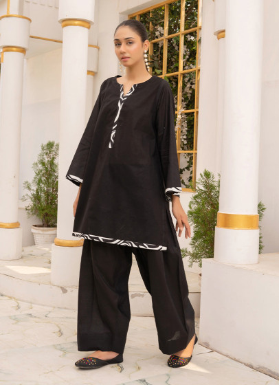 iShopping - Ahlam Monochrome Swirl Set 2-piece