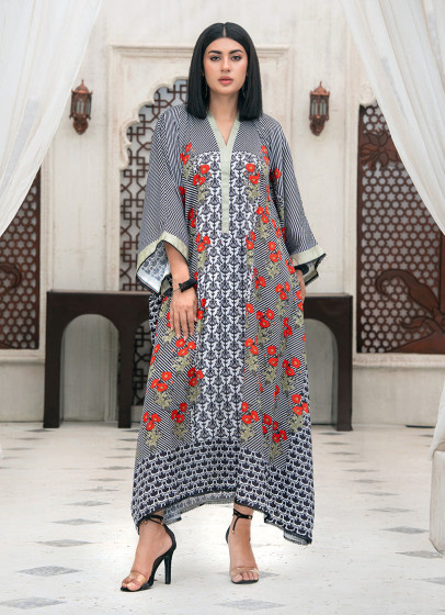 iShopping - Ahlam Ruby Garden Grace Printed Silk Suit 2-Piece