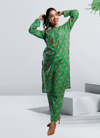 iShopping - Ahlam Soft Cambric Stitched Allover CO-ORD Set