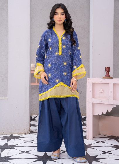 iShopping - Ahlam Starry Nights Printed Lawn Kurta Set 2-piece