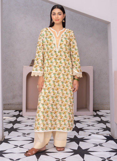 iShopping - Ahlam Whimsy Willow Printed Lawn Kurta Set 2-piece