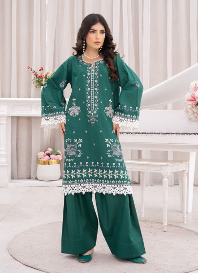 iShopping - Ahlam Zenith Embroidered lawn Suit 2-piece