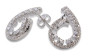iShopping - Zed Eye Silver Pears Earrings For Women (ISE156)
