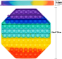 iShopping - Planet X Fidget Big Size Rainbow Octagon Pop Bubble Toy (PX-11059)