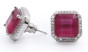 iShopping - Zed Eye Cyno Squares Earrings For Women Red (ISE122B)