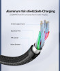 iShopping - UGREEN Magnetic 3A Type-Micro Fast Charging Cable 1M Black