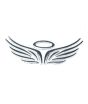 iShopping - Wish Hub Soft Plastic Wing Car Logo Sliver