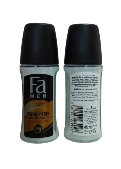 iShopping - FA Fresh & Free Lime & Ginger Deodorant RollOn 50ml Henkel Dubai