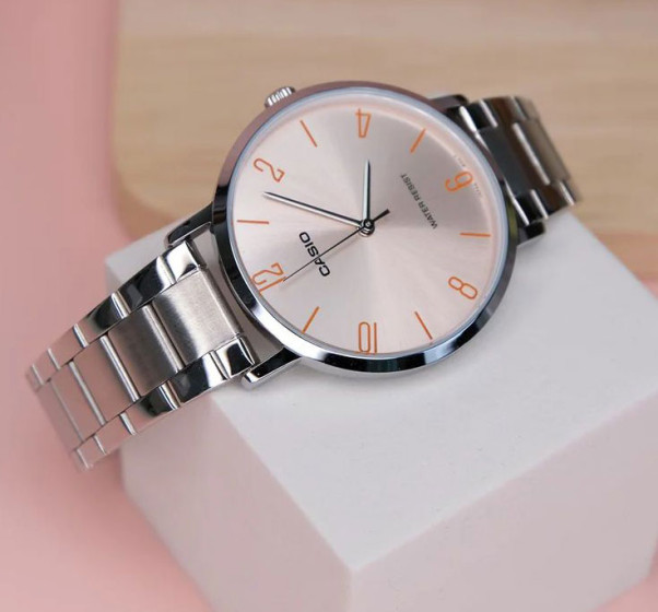 iShopping - Casio Pink Dial Stainless Steel Watch For Women (LTP-VT01D-4B2)