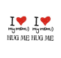 iShopping - G-Mart I love My Mom Tattoo Sticker