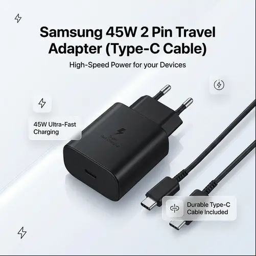 iShopping - Samsung 45W Charger with Cable C to Super Fast Charging