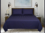 iShopping - MBN Textile 3 Pcs luxury Cotton Sotton Plain Double Bedsheet - Blue