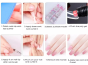 iShopping - Poly Gel Nail Polish Kit For Nail Extensions 5pcs/Set - Soft Pink