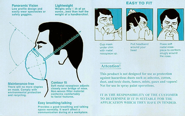 Disposable Mask HM-102 Pack Of 10 (Replacement For N95 -